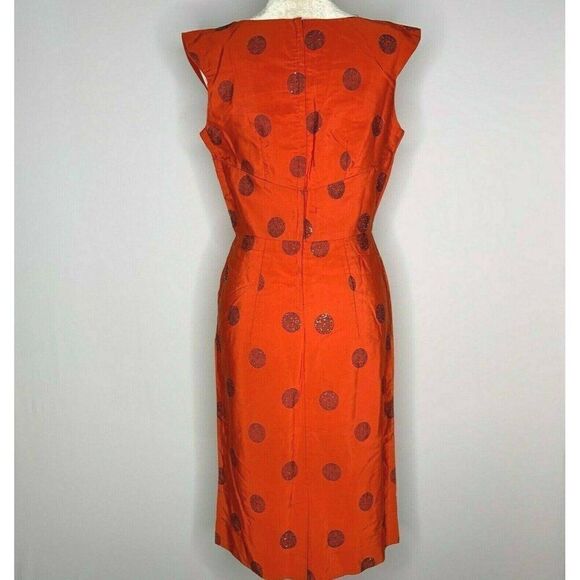 Vintage 40s Sty Val Sleeveless Shift Dress S Red - Picture 5 of 12